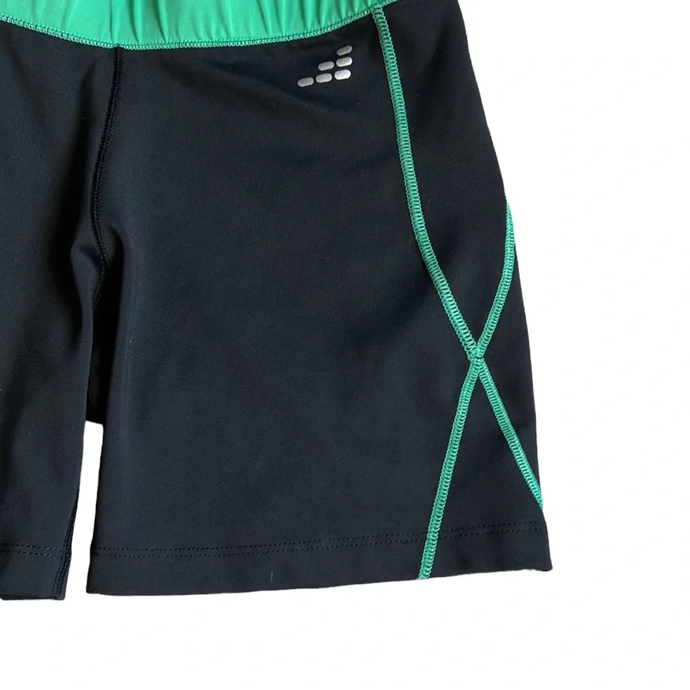 BCG Dark Gray and Green Compression Active Shorts Inseam 5